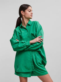 Chrilina υπερμεγέθη πουκάμισο - απλό πράσινο