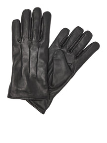 Κλασικά δερμάτινα γάντια - μαύρα