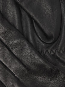 Κλασικά δερμάτινα γάντια - μαύρα