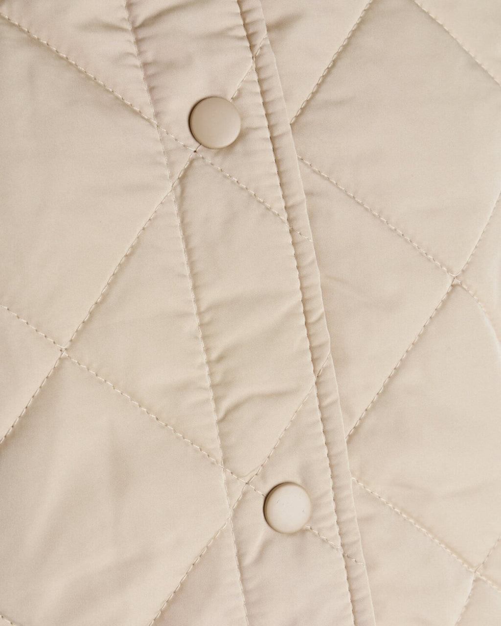 Daisy Short Quilt Vest - Beige