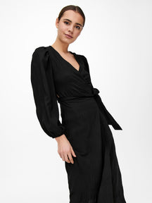 Dion Wrap Dress - Μαύρο