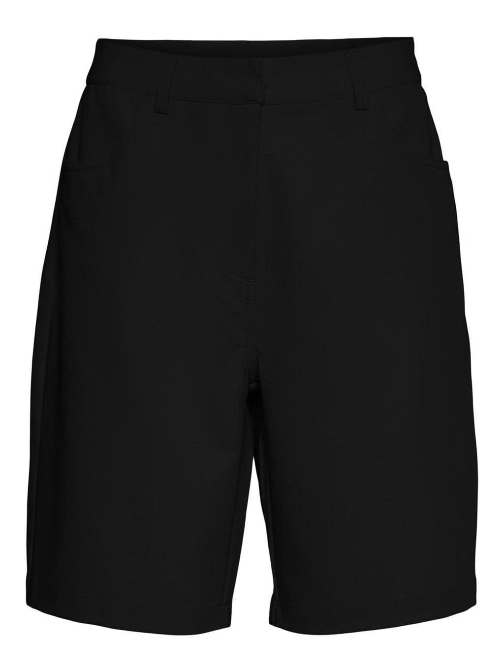 Drew High Waist Wide Shorts - Black