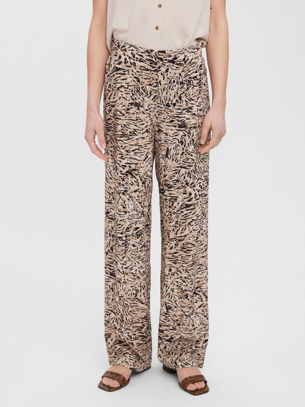 Easy Wide Pants - White Pepper