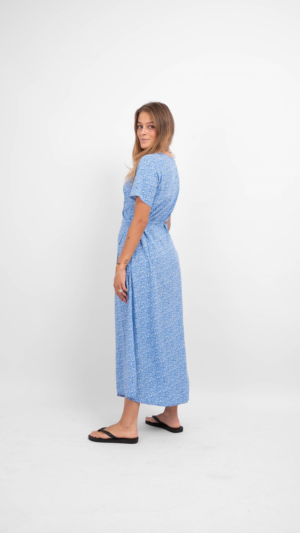 Ema Elise Wrap Dress - Marina