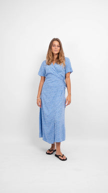 Ema Elise Wrap Dress - Marina