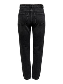 Emily High Waist Jeans - Black denim