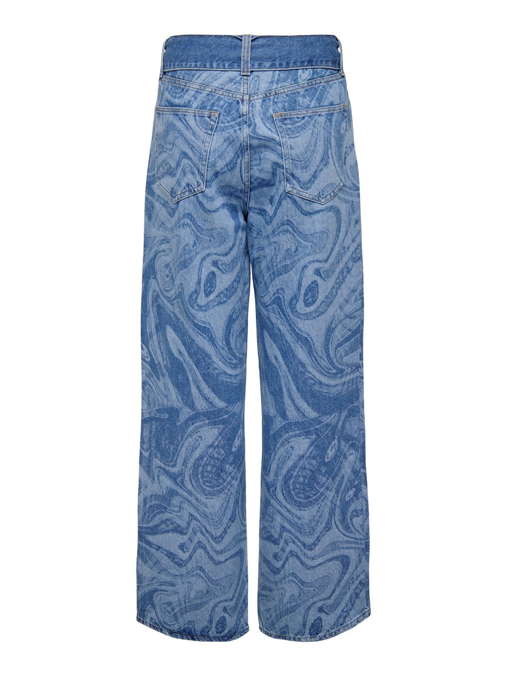 Esther Hope Print - Μεσαίο μπλε denim