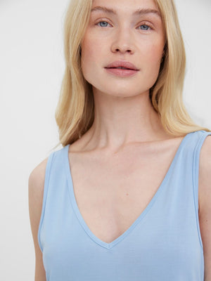 Filli V-Neck Dress - Blue Bell - TeeShoppen Group™ - Dress - Vero Moda