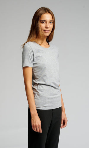 Fitted T-shirt - Oxford Grey - TeeShoppen Group™ - T-shirt - TeeShoppen