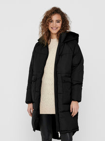 Gabi Oversized Lang Jakke - Sort