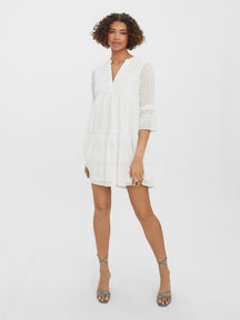 Honey Lace Tunic Dress - Snow White