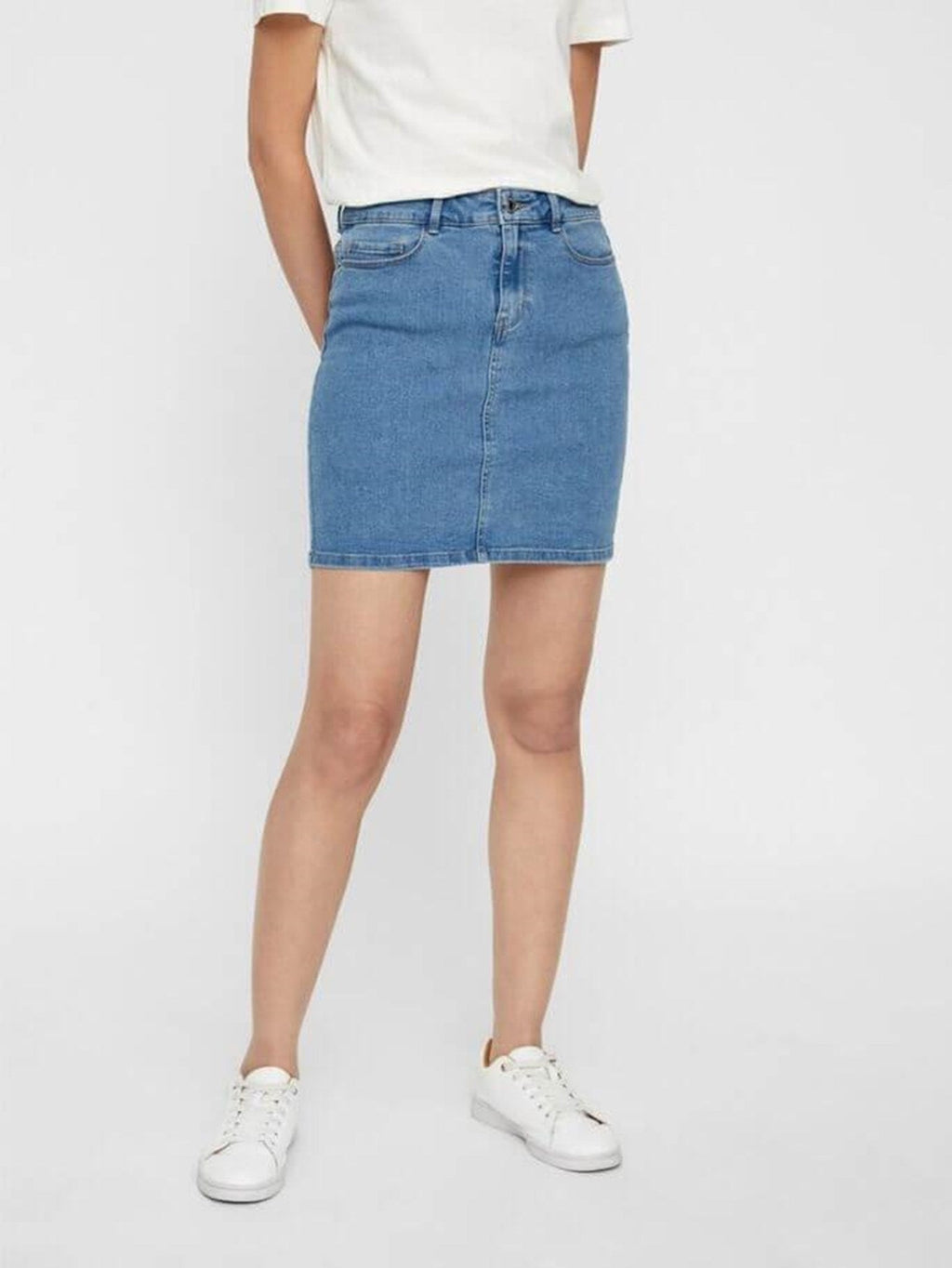 Hot Seven Skirt - Light Blue Denim