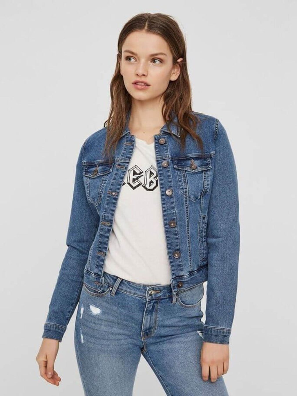 Hot Soya Denim Jacket - Medium blue denim