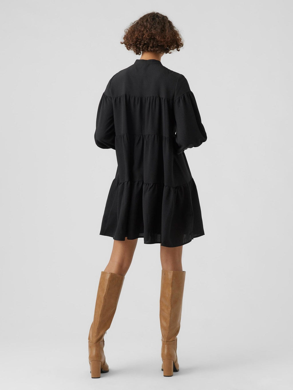 HYMS Long Sleeve Dress - Μαύρο