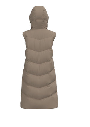 Jamilla Lang Puffer Vest - Silver Mink - TeeShoppen Group™ - Jacket - PIECES