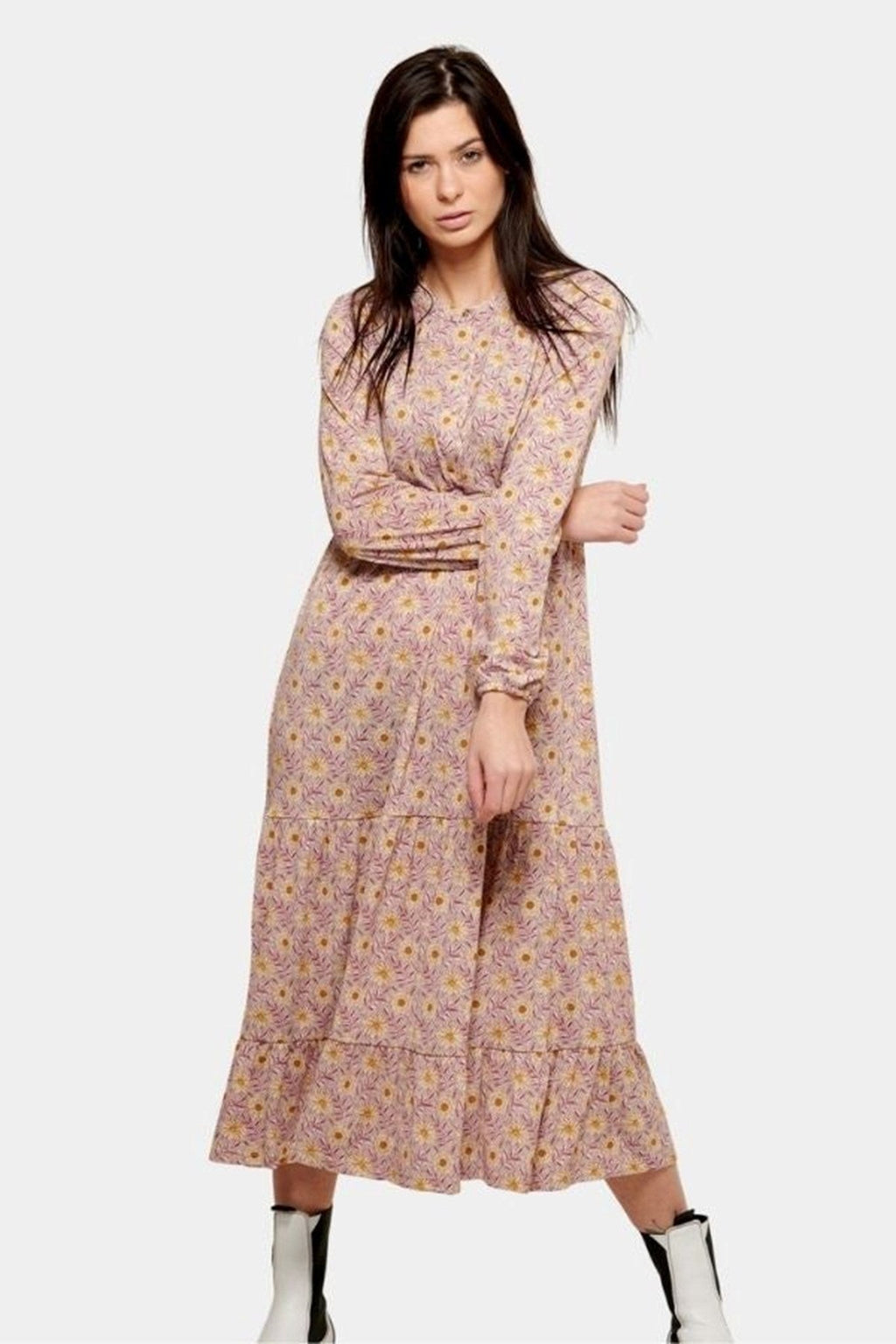 Julia flowered dress - Rosa