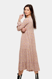 Julia flowered dress - Rosa