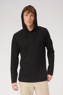 Ελαφρύ hoodie - μαύρο