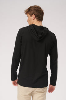 Ελαφρύ hoodie - μαύρο