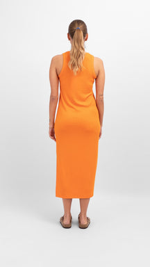 Φόρεμα καλοκαιρινής γραμμής - Πορτοκαλί Persimmon