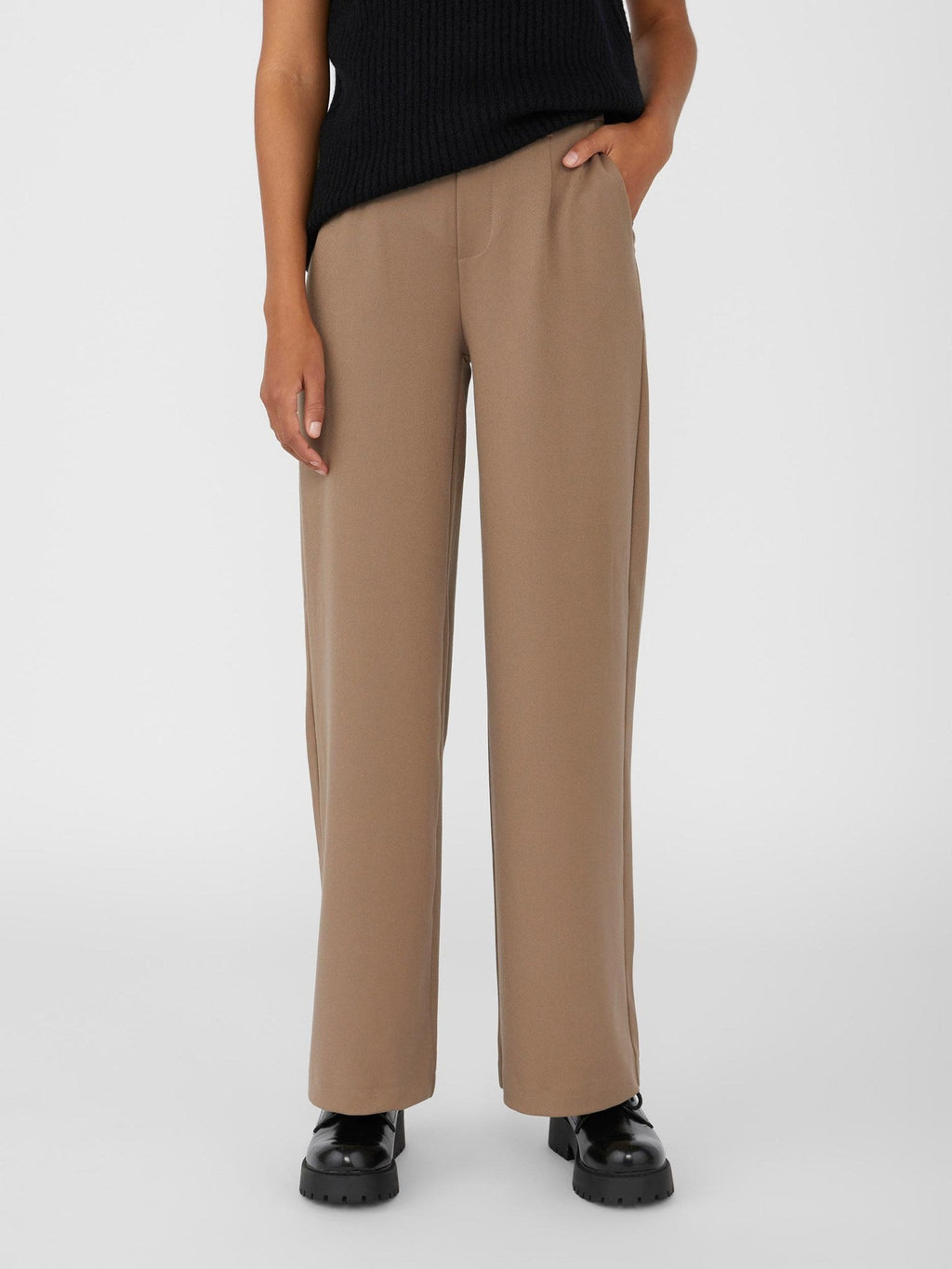 Lisa Wide Pants - Brown