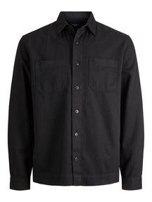Logan Linen Overshirt - Μαύρο