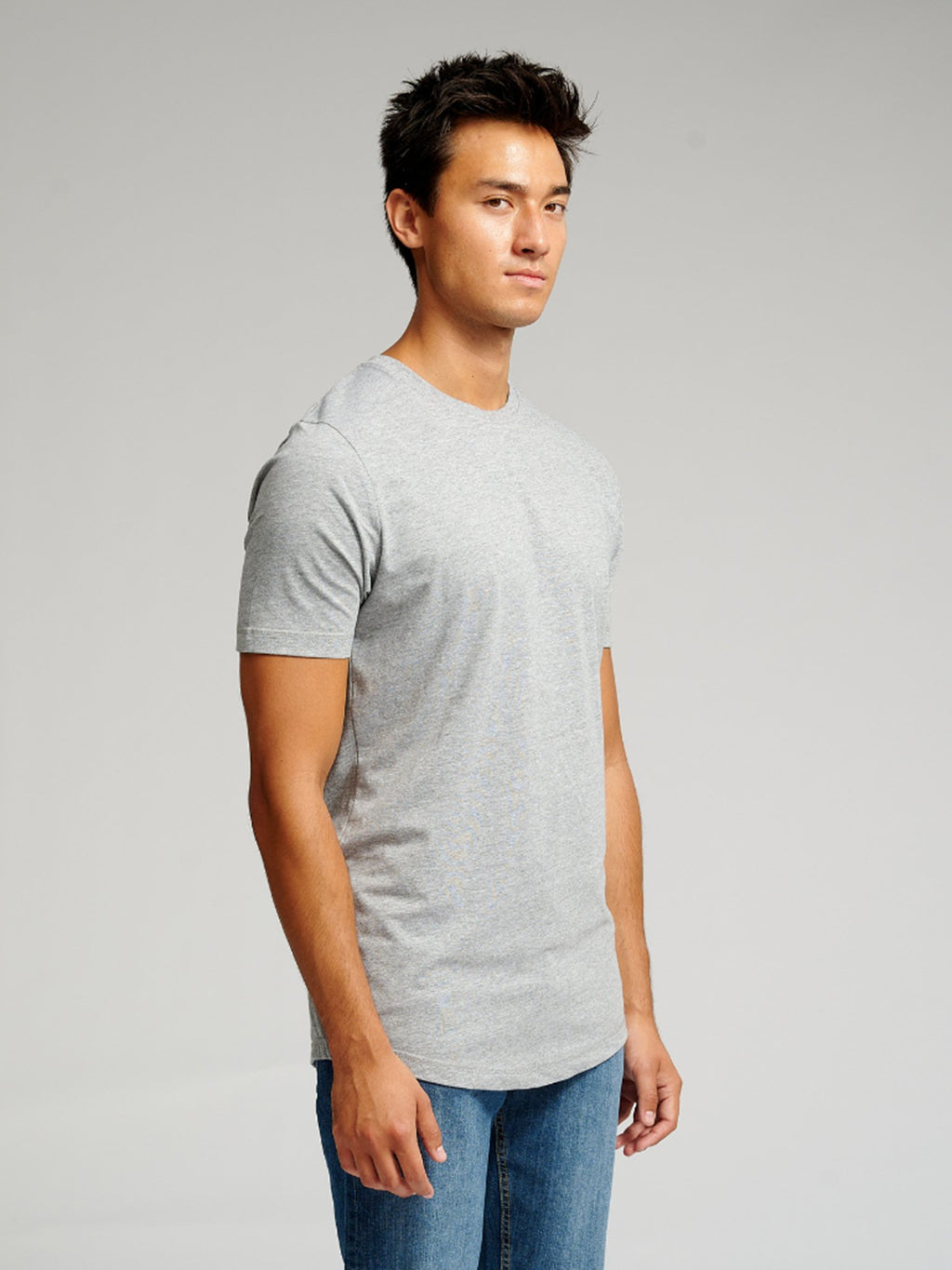 Long T -shirt - Grey Melange