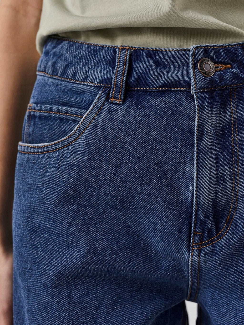 Χαλαρά Shorts - Μεσαίο μπλε denim