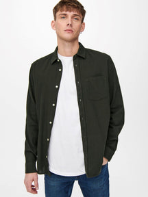 Luca Twill Shirt - Green