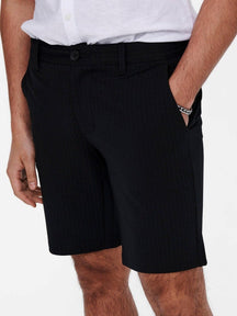 Σημάδι shorts Stripe - Μαύρο