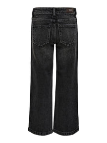 Megan Wide Jeans - Μαύρο