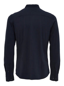 Miles Stretch Shirt - Dark Navy