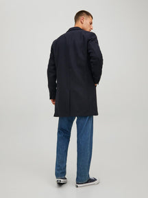 Moulder μαλλί παλτό - ναυτικό blazer