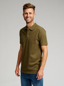 Muscle Πόλο πουκάμισο - Πράσινο στρατό