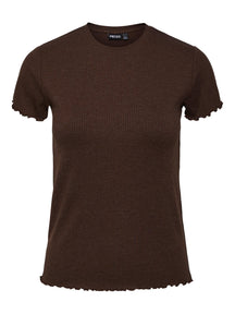 Nicca O -Neck Top - Cinchery Coffee