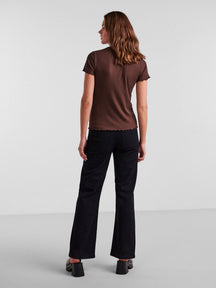 Nicca O -Neck Top - Cinchery Coffee