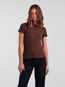 Nicca O -Neck Top - Cinchery Coffee