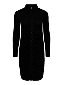 Norma Long Sleeve Dress - Μαύρο