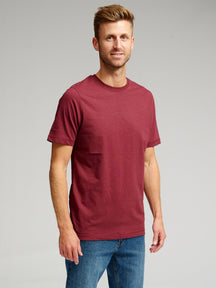 Οργανικός Basic T -shirt - Βουργουνδία