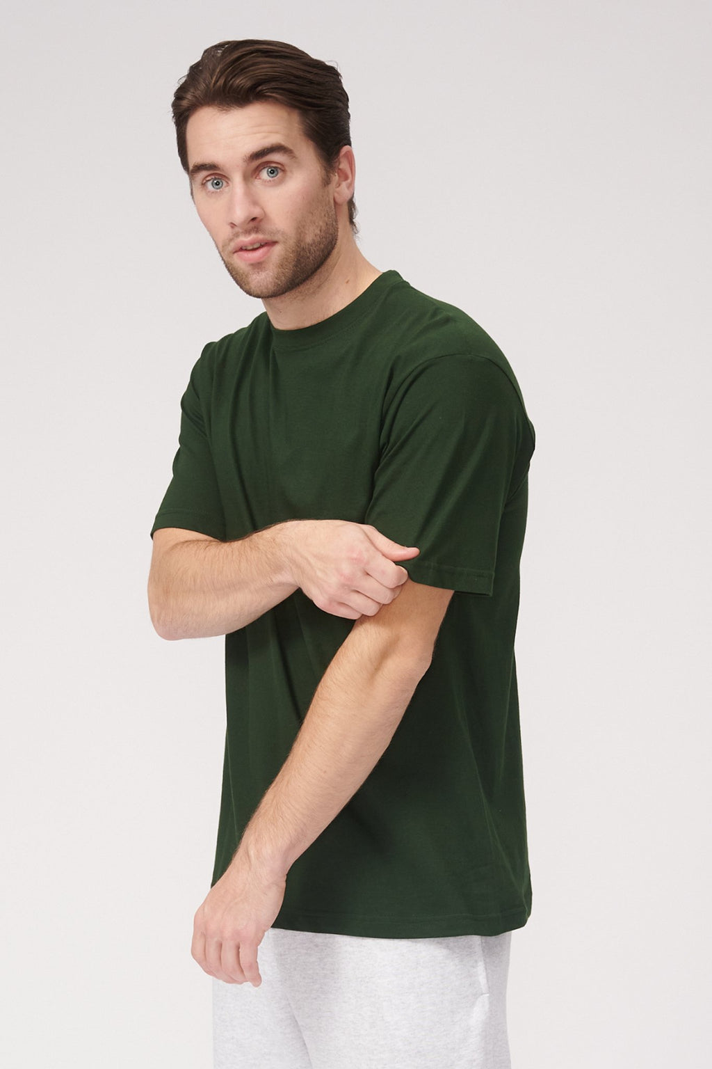 Υπερμεγέθη μπλουζάκι - σκούρο πράσινο