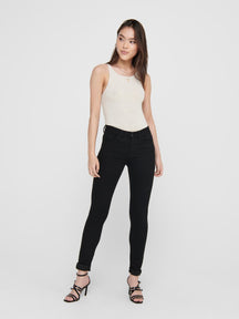 Performance Jeans - Black (mid-waist)