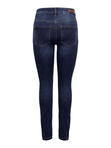 Performance Jeans - Blue denim (high-waist)