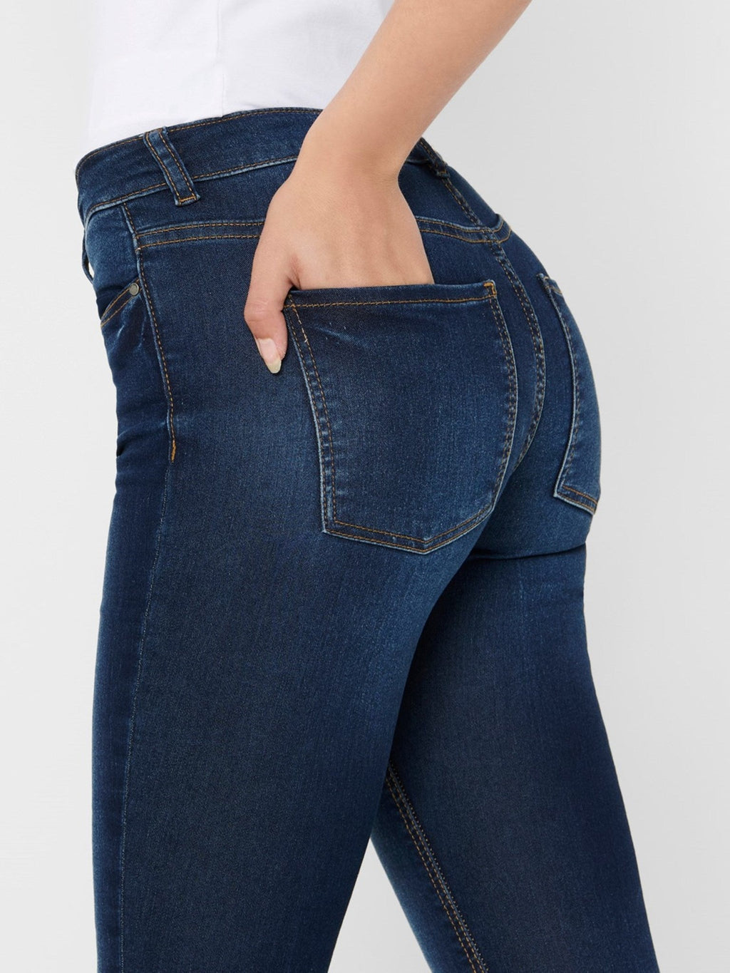 Performance Jeans - Blue denim (mid-waist)