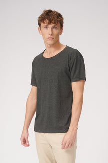 T -shirt Raw Neck - Dark Grey