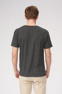 T -shirt Raw Neck - Dark Grey