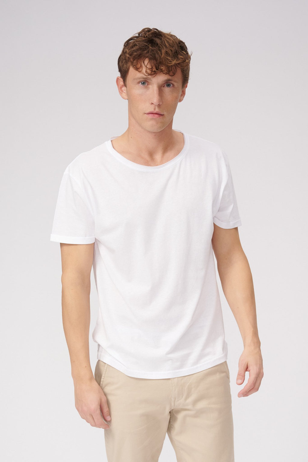T -Shirt Raw Neck - Λευκό