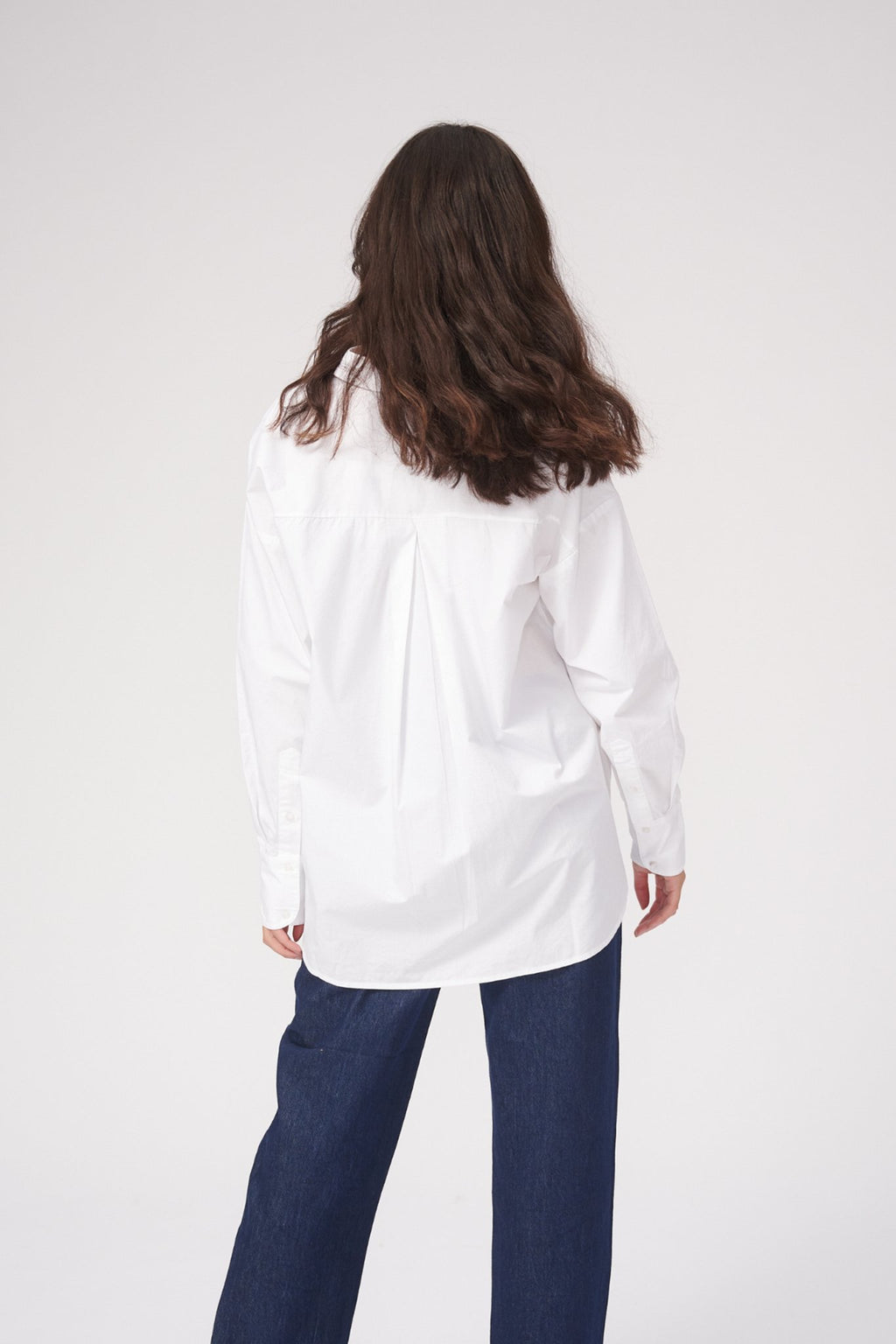 Χαλαρό πουκάμισο - λευκό