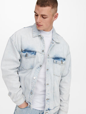 Rick Denim Jacket - Blue Denim - TeeShoppen Group™ - Jacket - Only & Sons