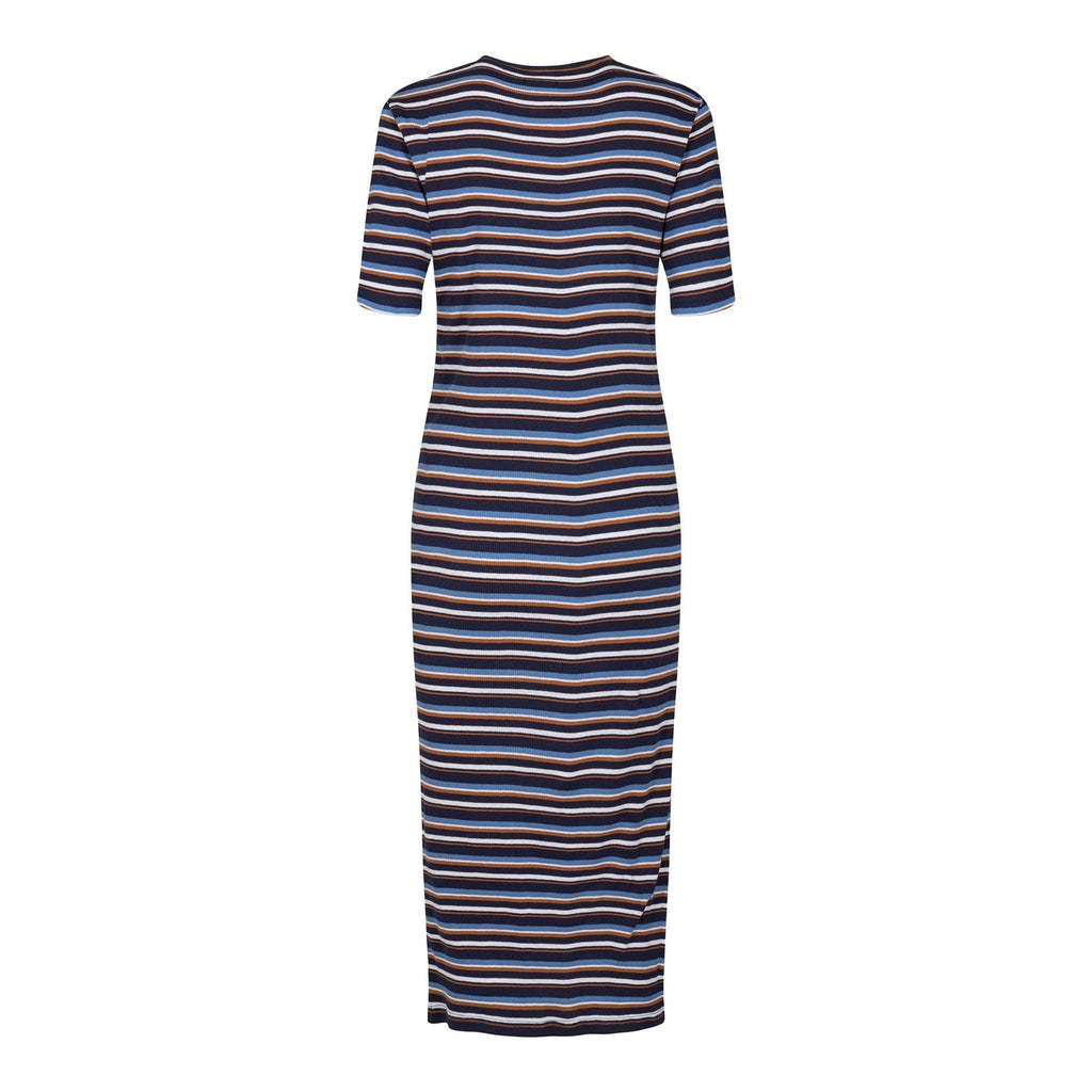 Roberta Dress - Navy Stripe