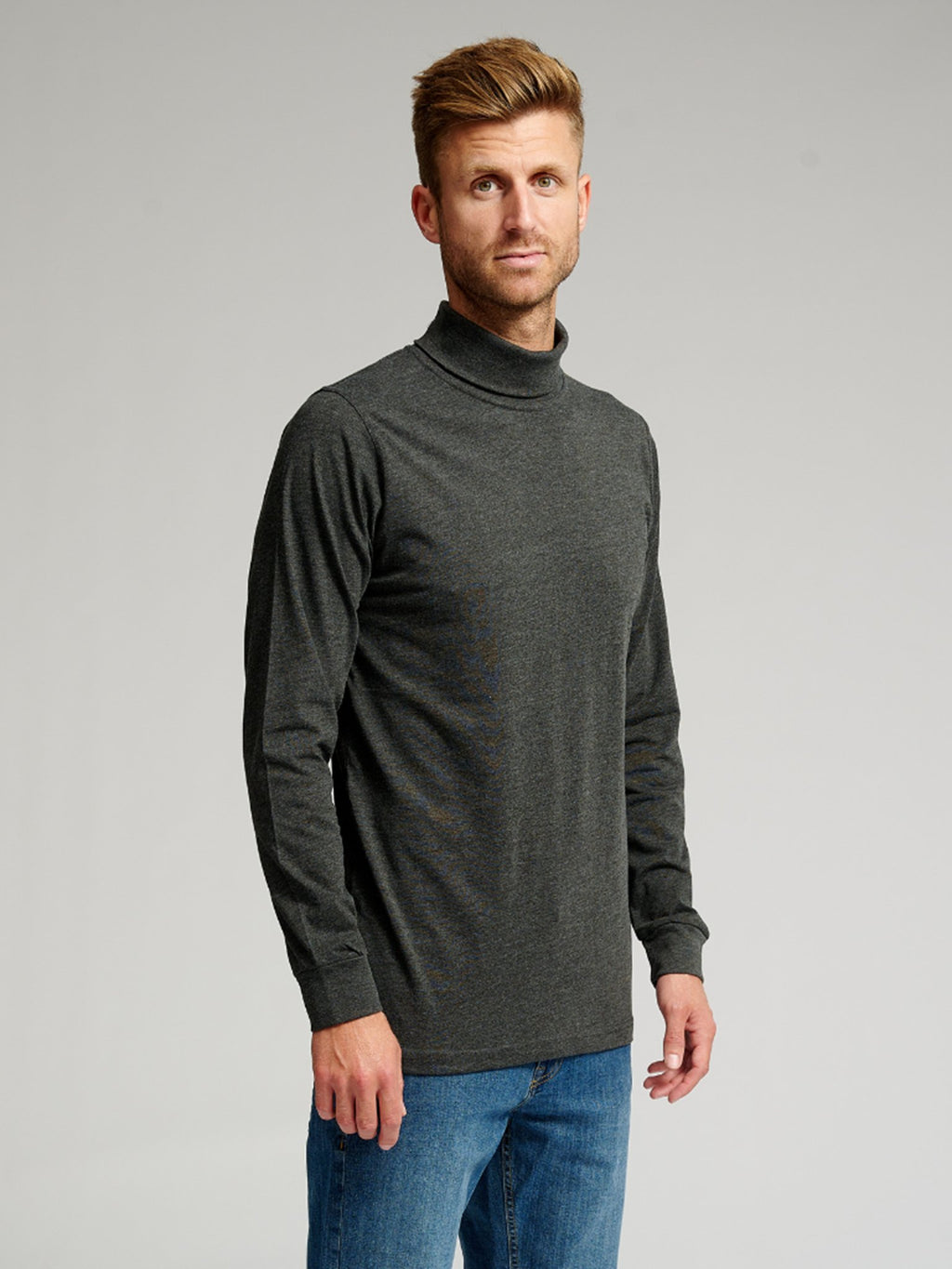 Roll collar sweater - Dark Gray